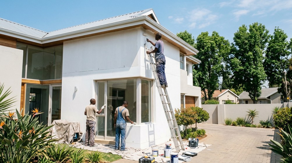 Professional painters working in Melkbosvredehoek, Newlands Newlands